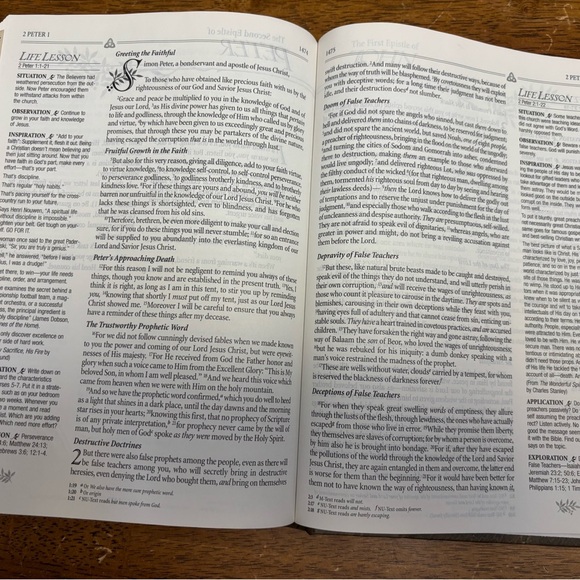 The Inspirational Study Bible Life Lessons from the Inspired Word of God Divided - Picture 9 of 9